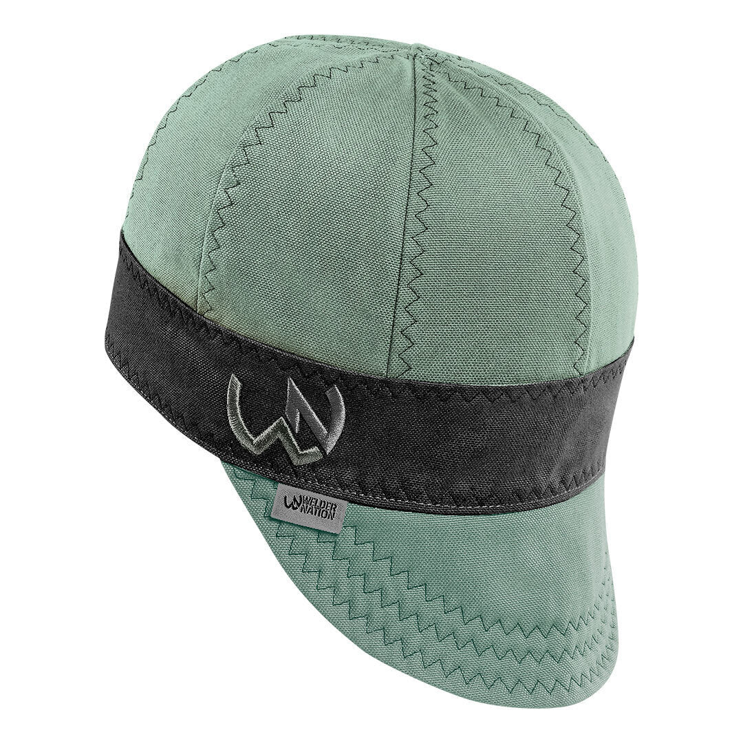 The Hustler Welding Cap in Gray Teal | Welder Nation 
