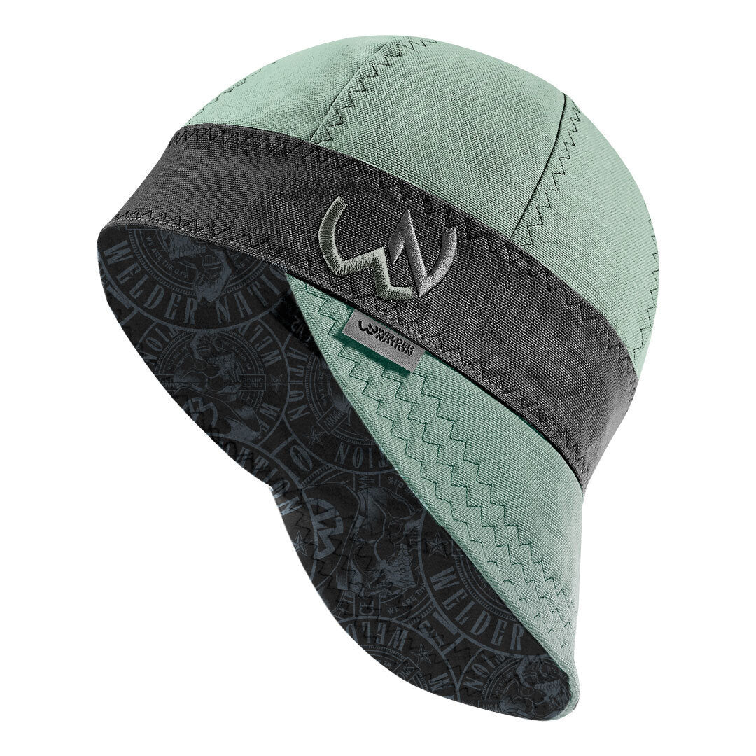 The Hustler Welding Cap in Gray Teal | Welder Nation 