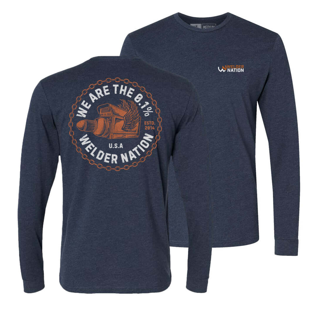 WN Big Rig Long Sleeve in Navy | Welder Nation