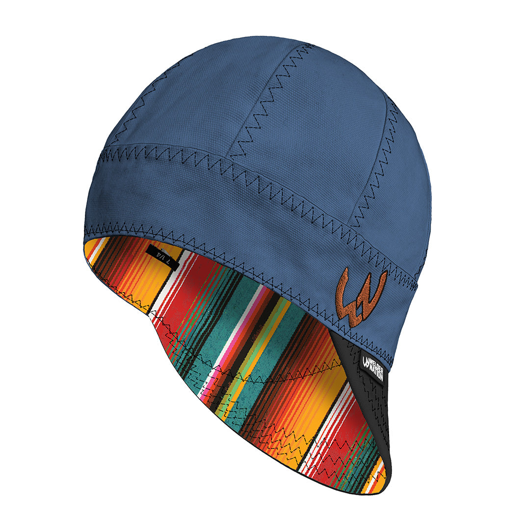 The Poncho Welding Cap in Blue Black