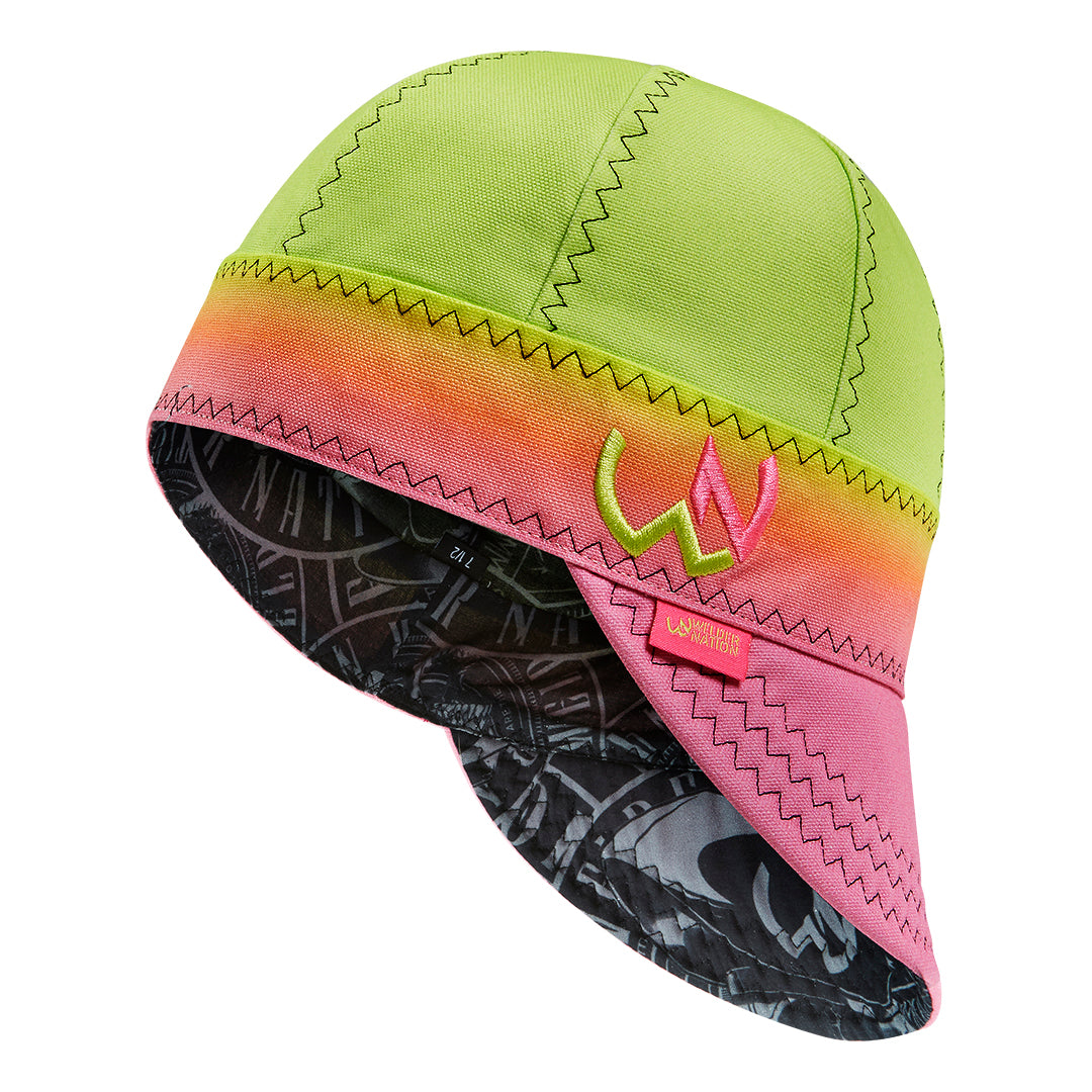 The Retrograde Welding Cap in Pink and Green | Welder Nation