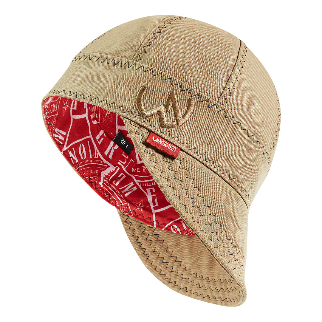 The Overall Welding Cap in Tan | Welder Nation