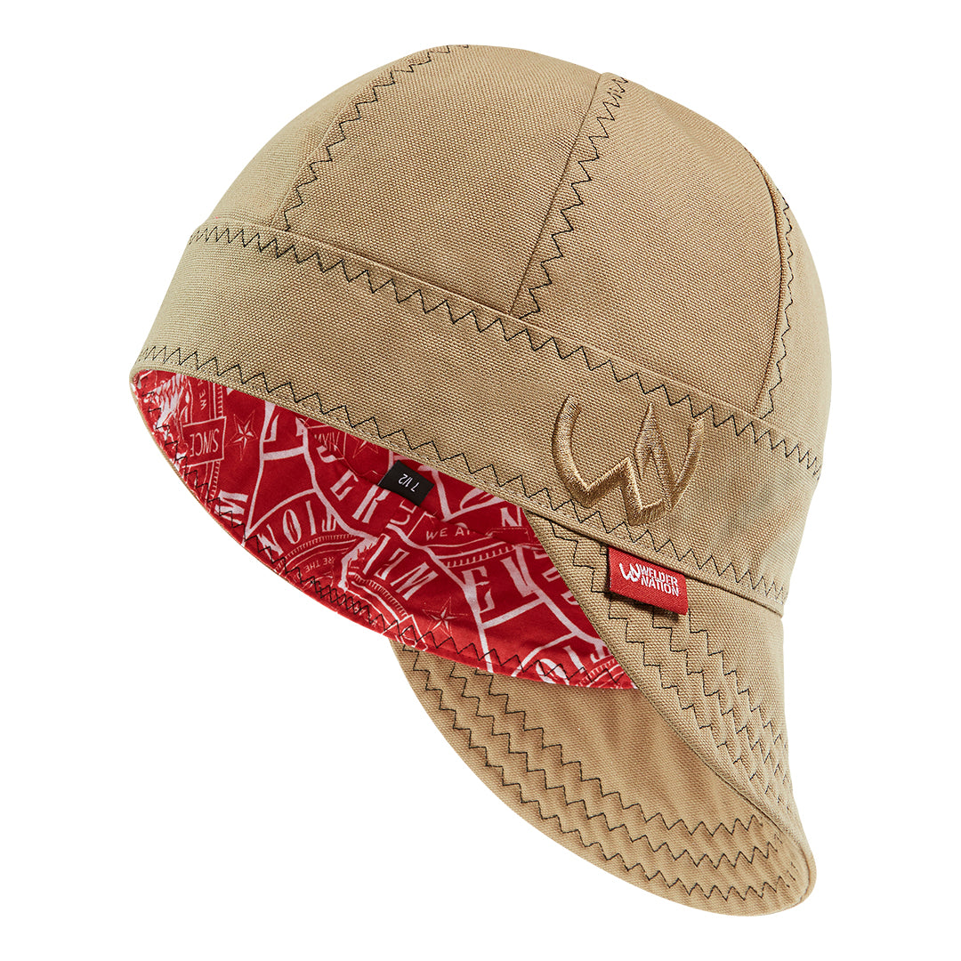 The Overall Welding Cap in Tan | Welder Nation
