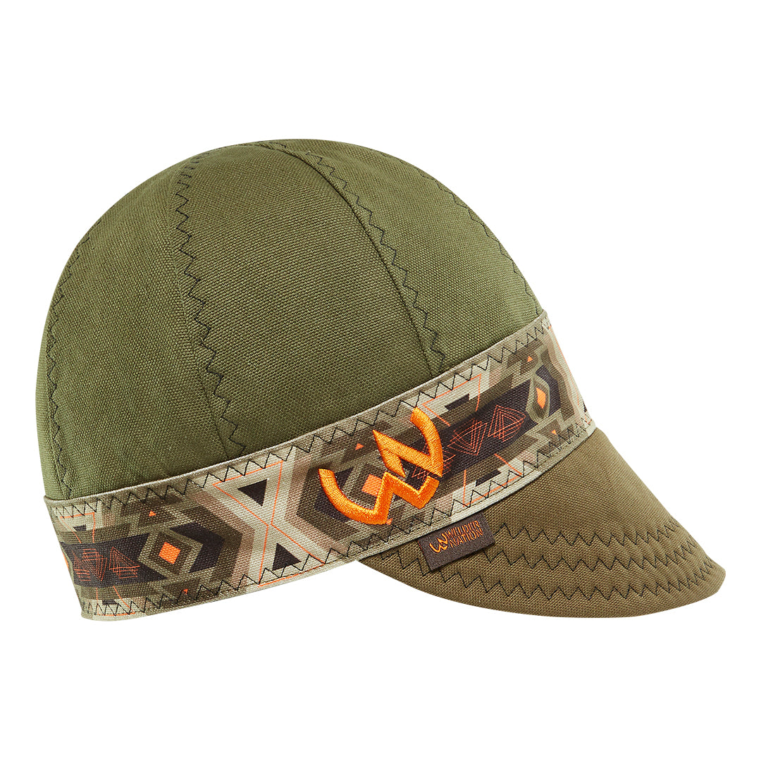 The Santo Welding Cap in Military Green | Welder Nation