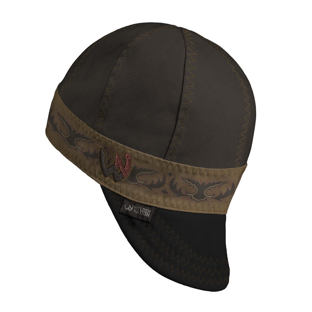 The Phoenix Welding Cap in Brown and Black | Welder Nation