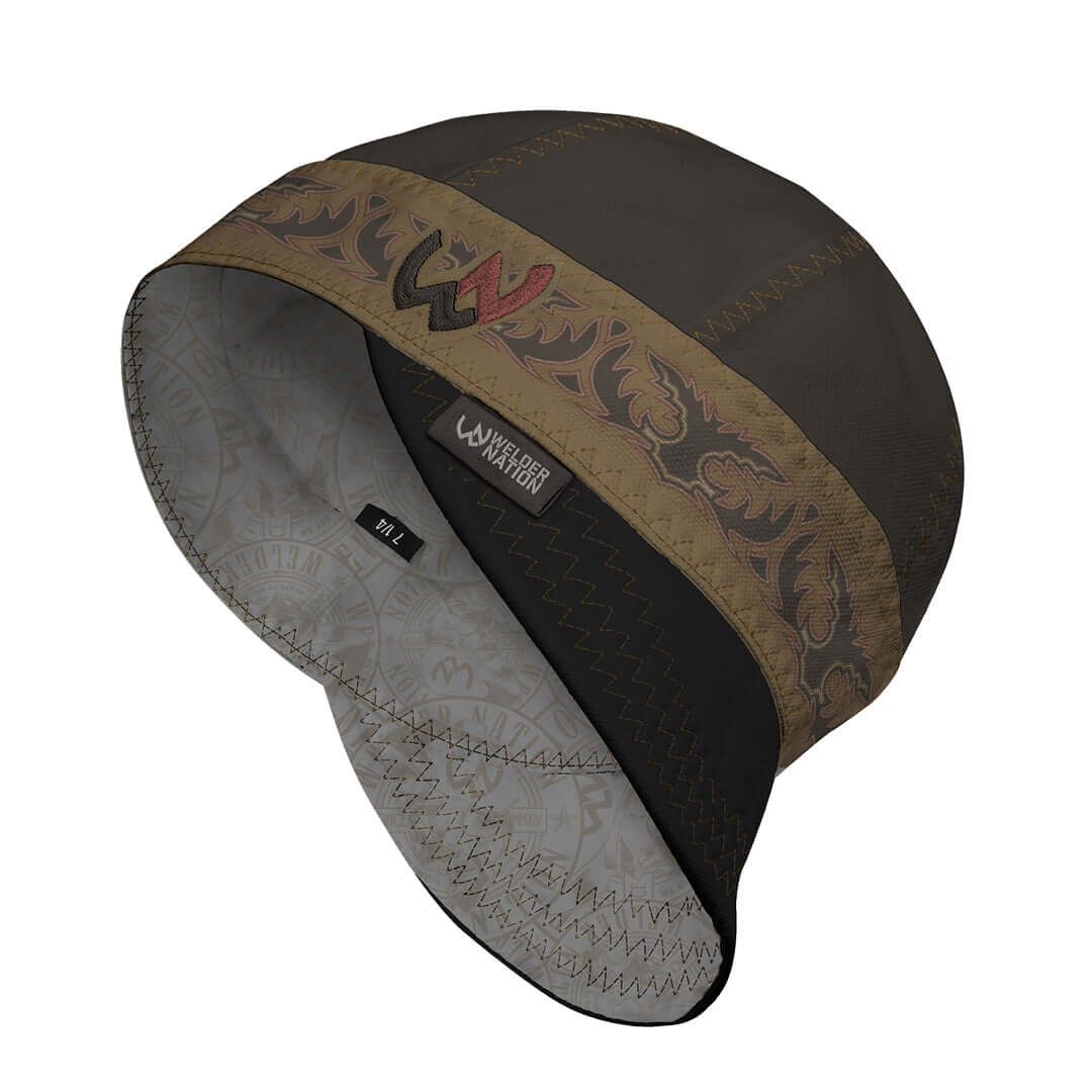 The Phoenix Welding Cap in Brown and Black | Welder Nation