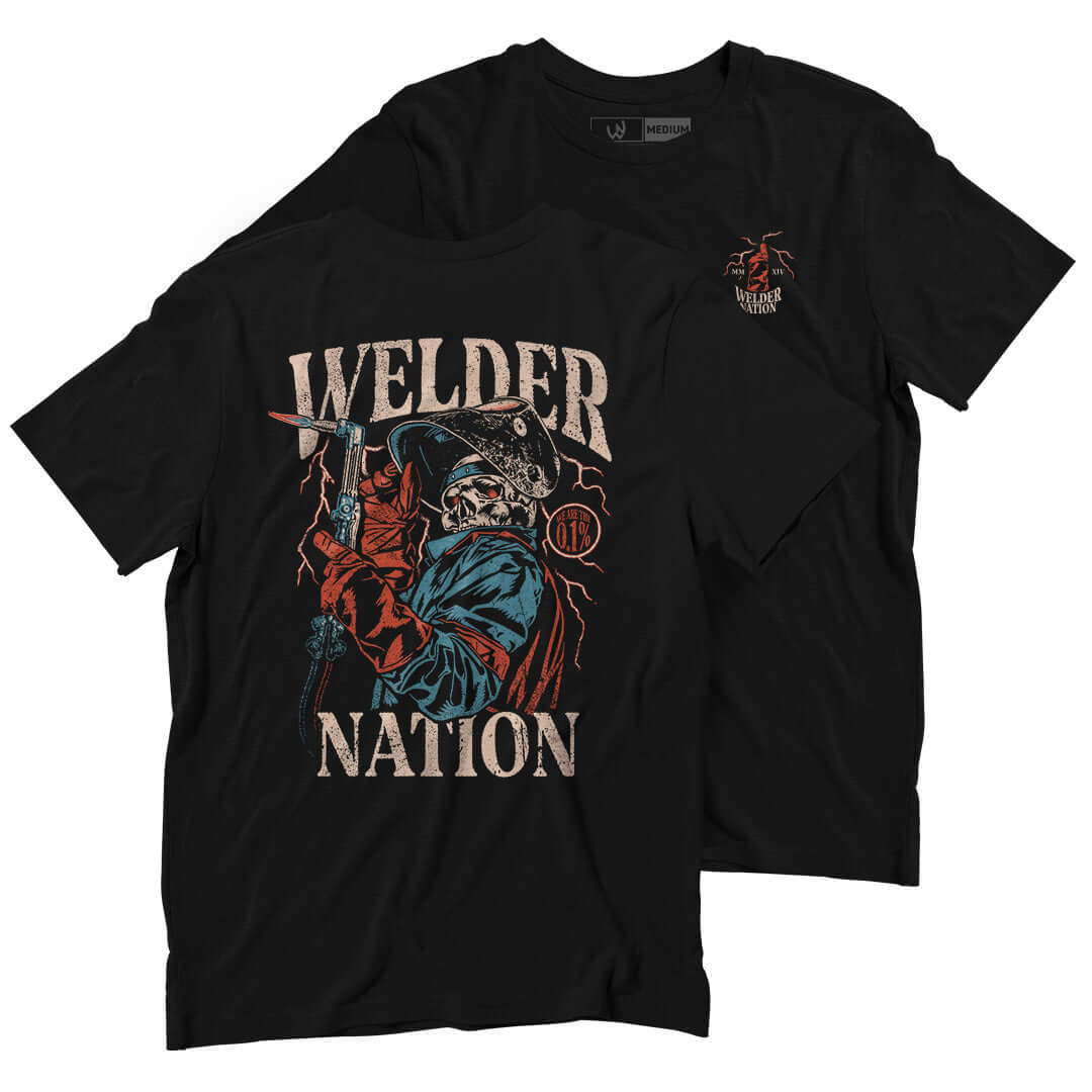 Heavy Lift Tee in Black | Welder Nation