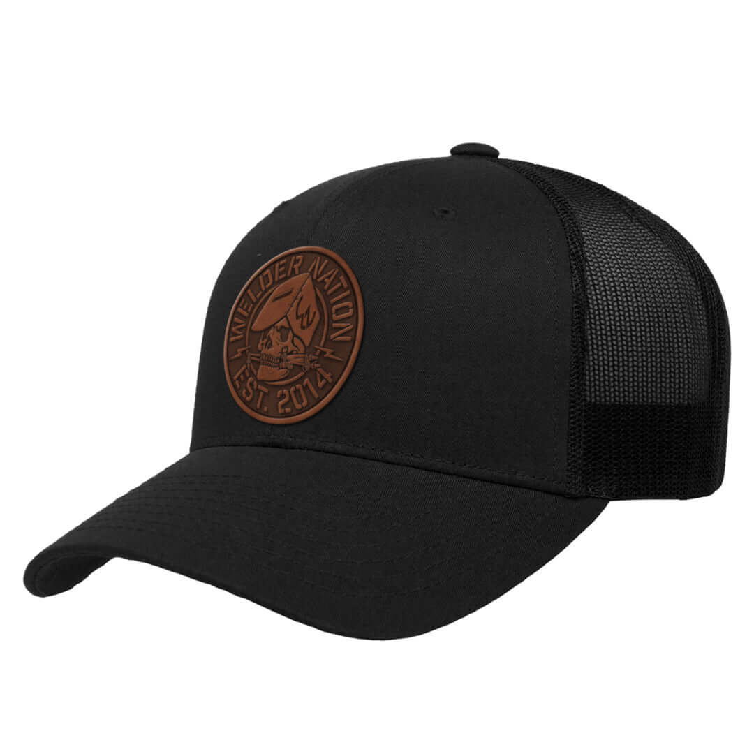 Rage Patch Hat Curved Brim in Black | Welder Nation