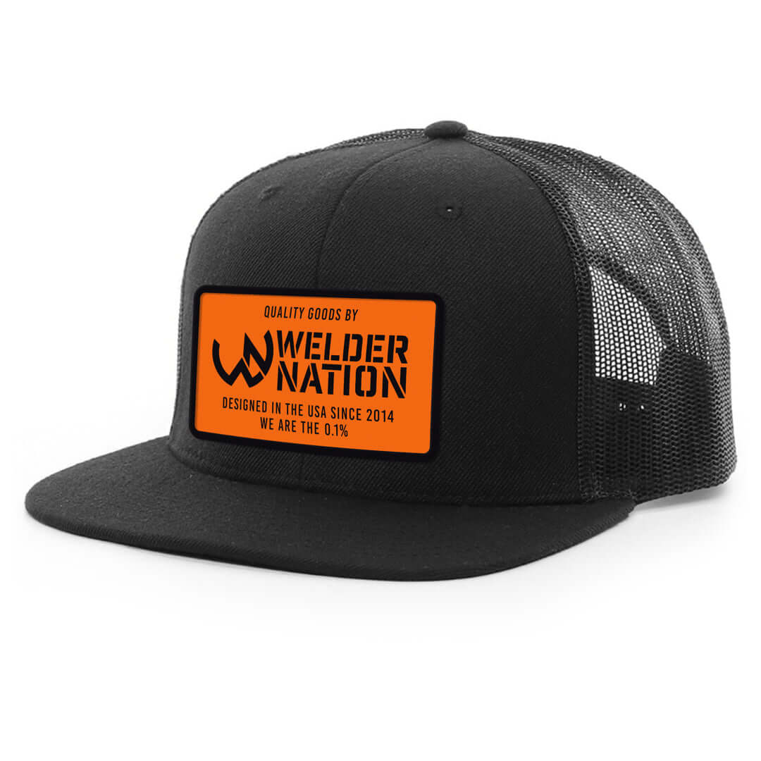 Quality Goods Patch Snapback in Black | Welder Nation