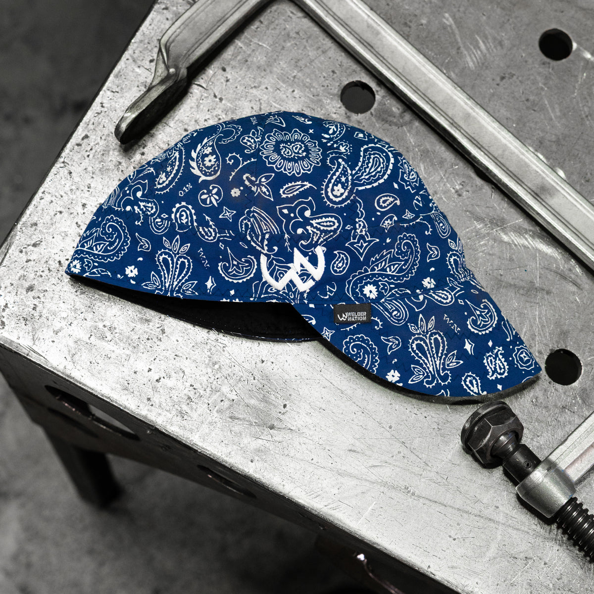 The Bandit Welding Cap in Blue | Welder Nation
