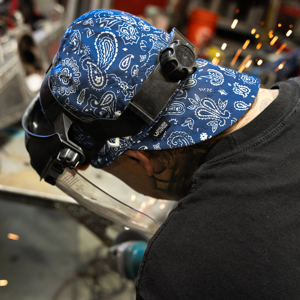 The Bandit Welding Cap in Blue | Welder Nation