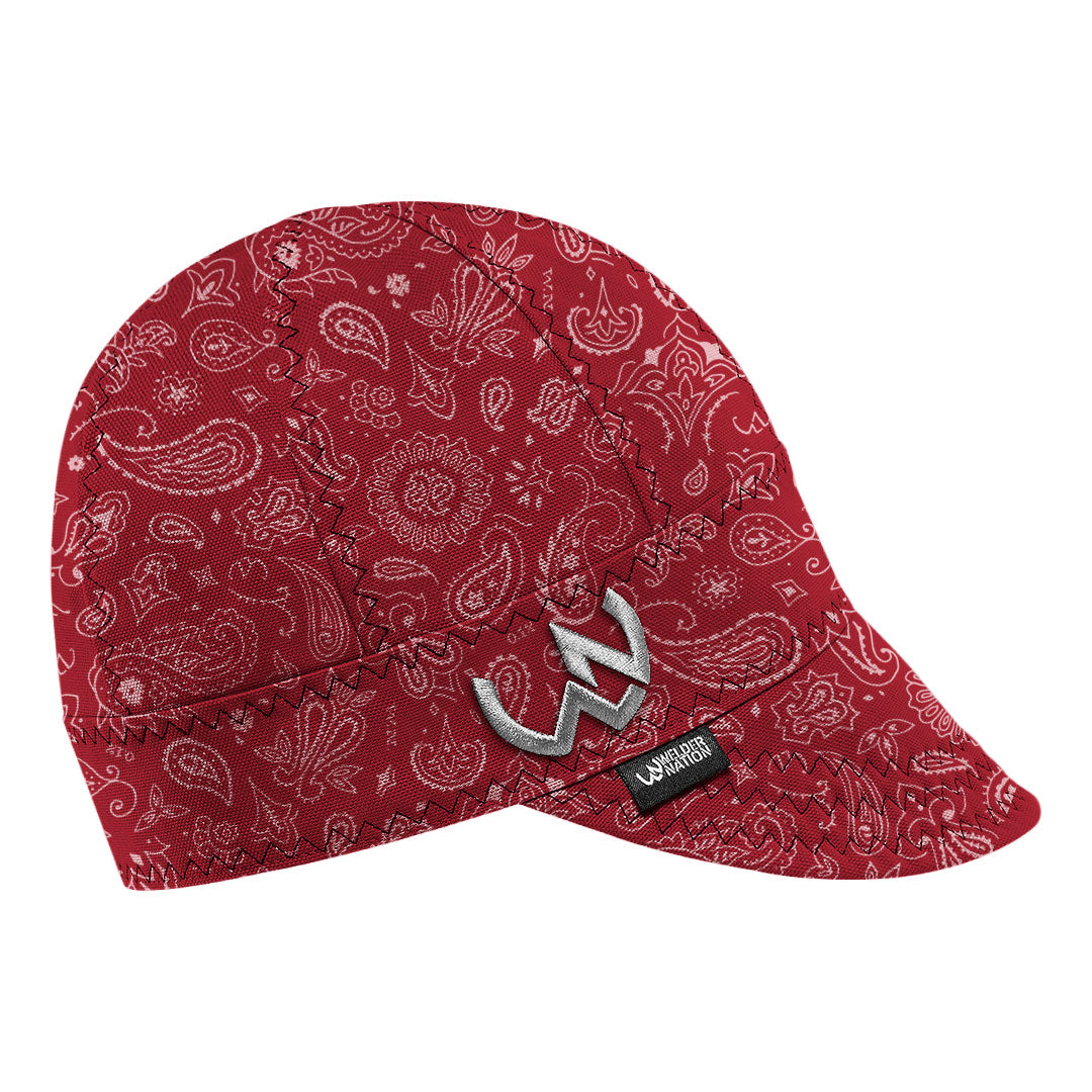 The Bandit Welding Cap in Red | Welder Nation
