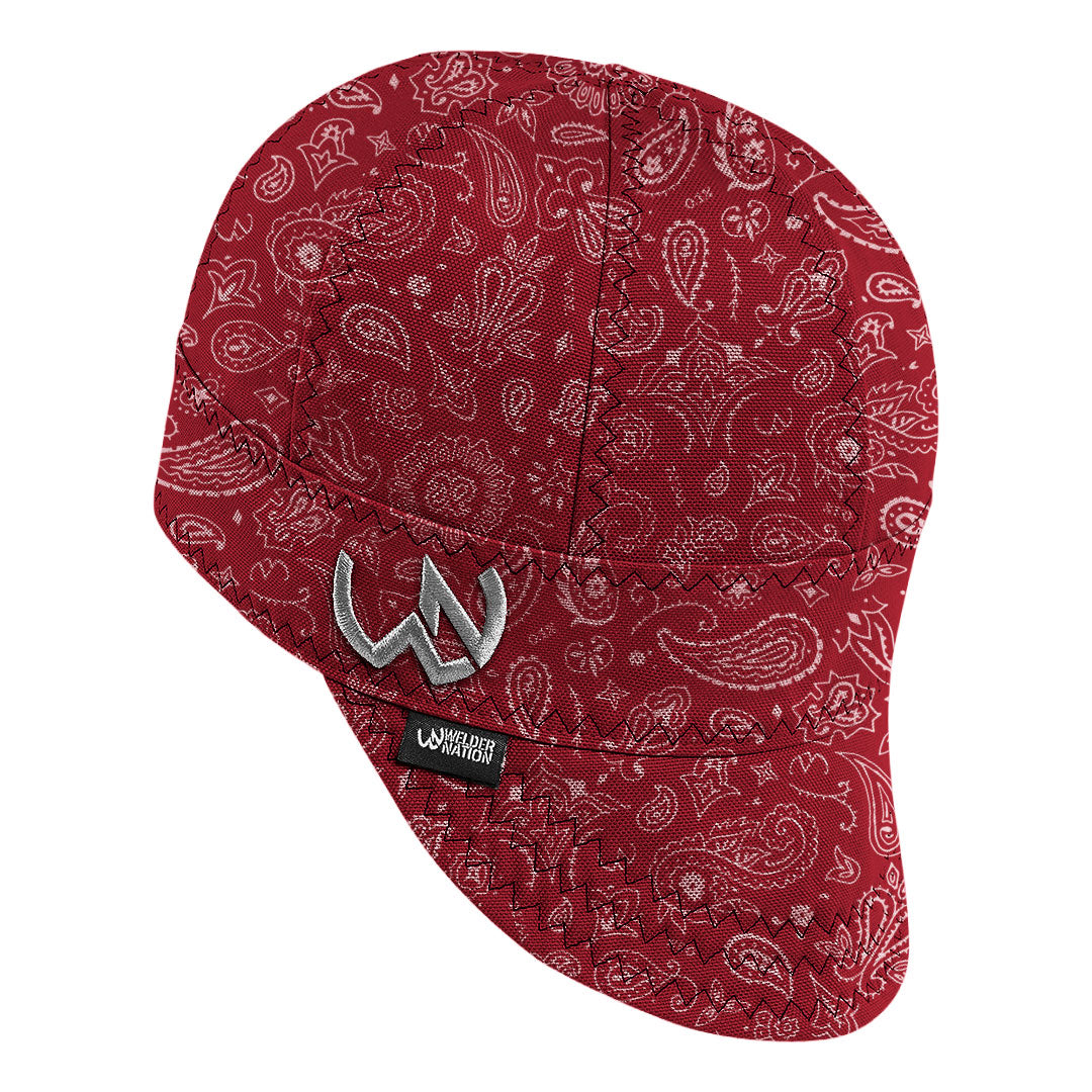 The Bandit Welding Cap in Red | Welder Nation