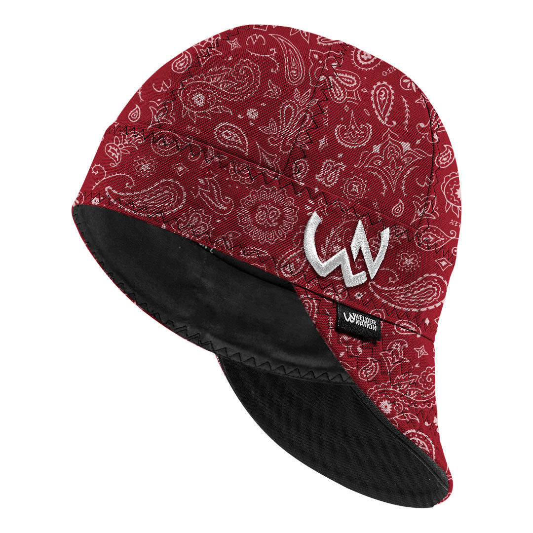 The Bandit Welding Cap in Red | Welder Nation