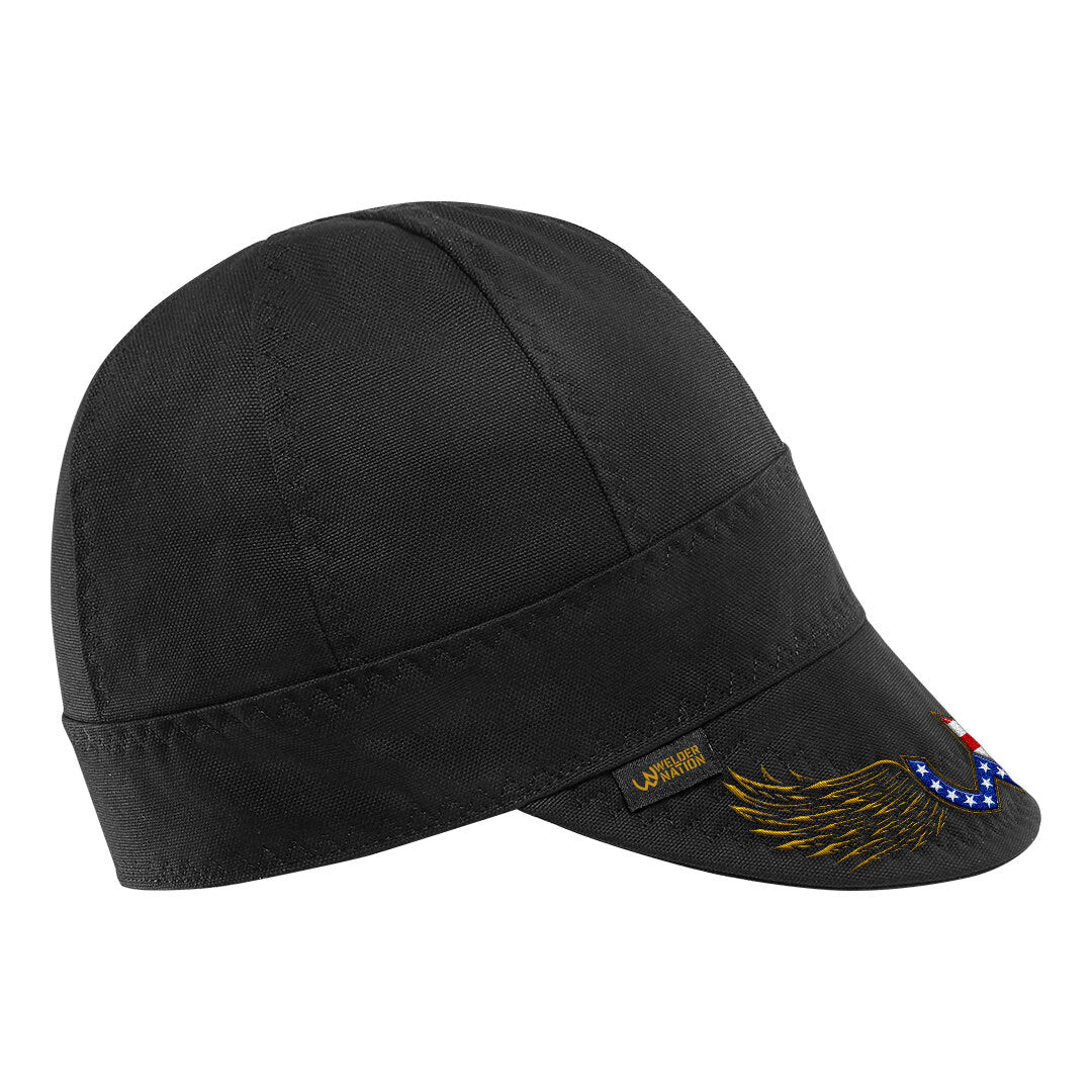 The Winger Welding Cap in Black and Yellow | Welder Nation