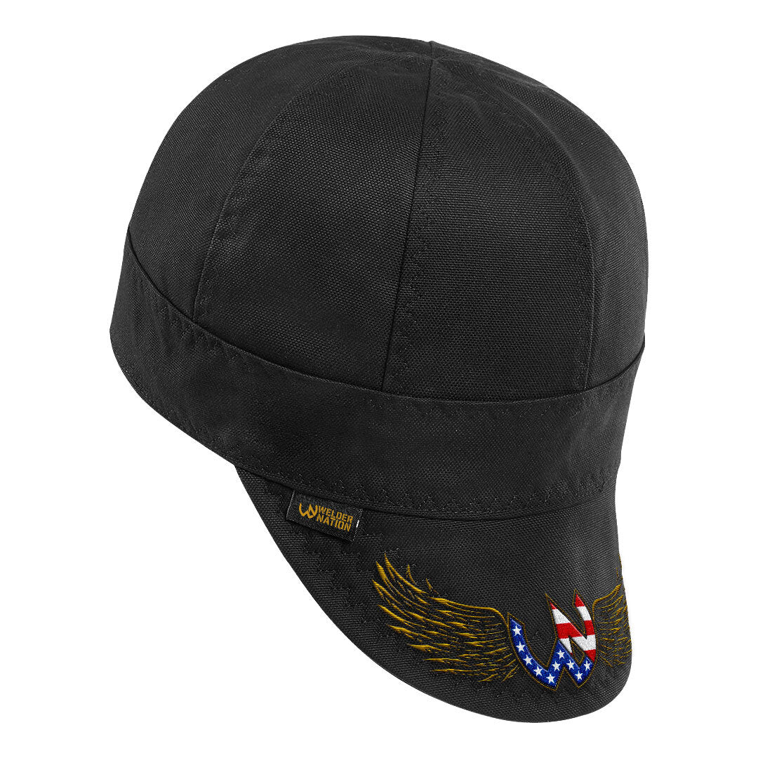 The Winger Welding Cap in Black and Yellow | Welder Nation