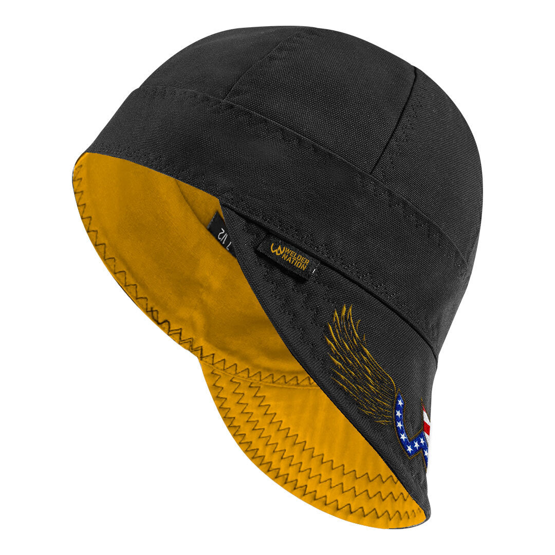 The Winger Welding Cap in Black and Yellow | Welder Nation