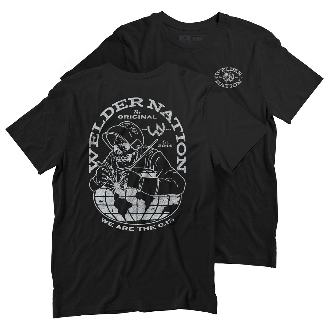 Welder World Tee Color: Black | Welder Nation