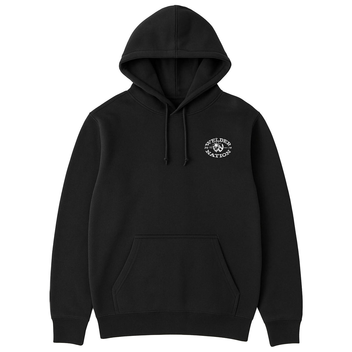 Welder World Hoodie Black Front | Welder Nation