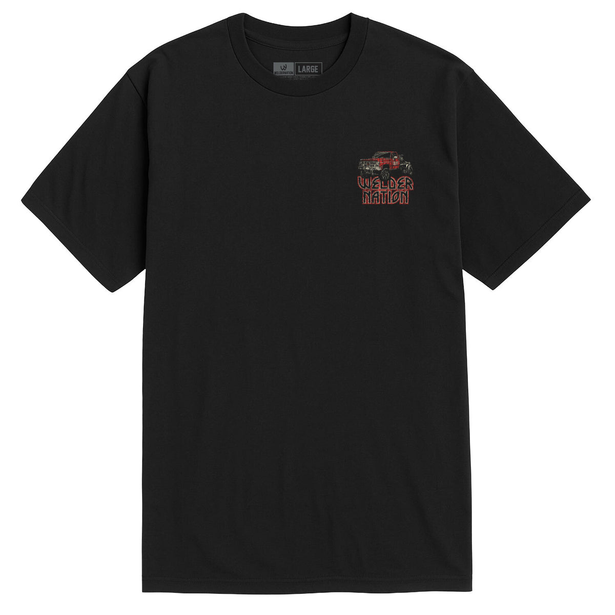 Beadhand Tee Black Front | Welder Nation