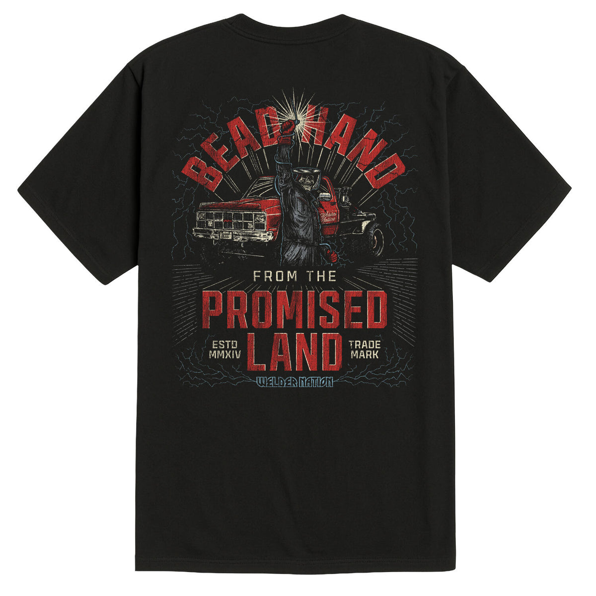 Beadhand Tee Black Back | Welder Nation