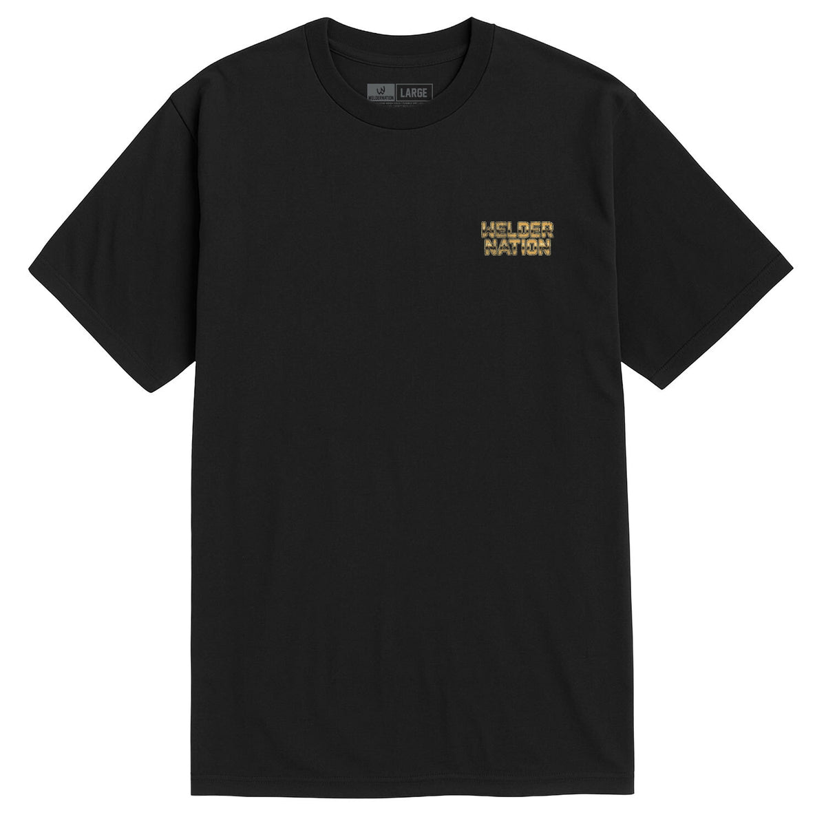 Grinder Tee Black Front | Welder Nation