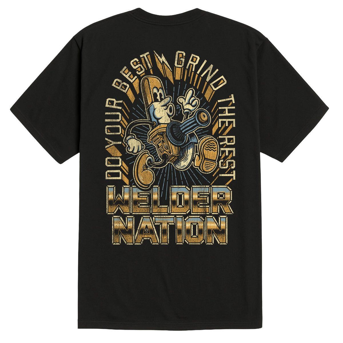 Grinder Tee Black Back | Welder Nation