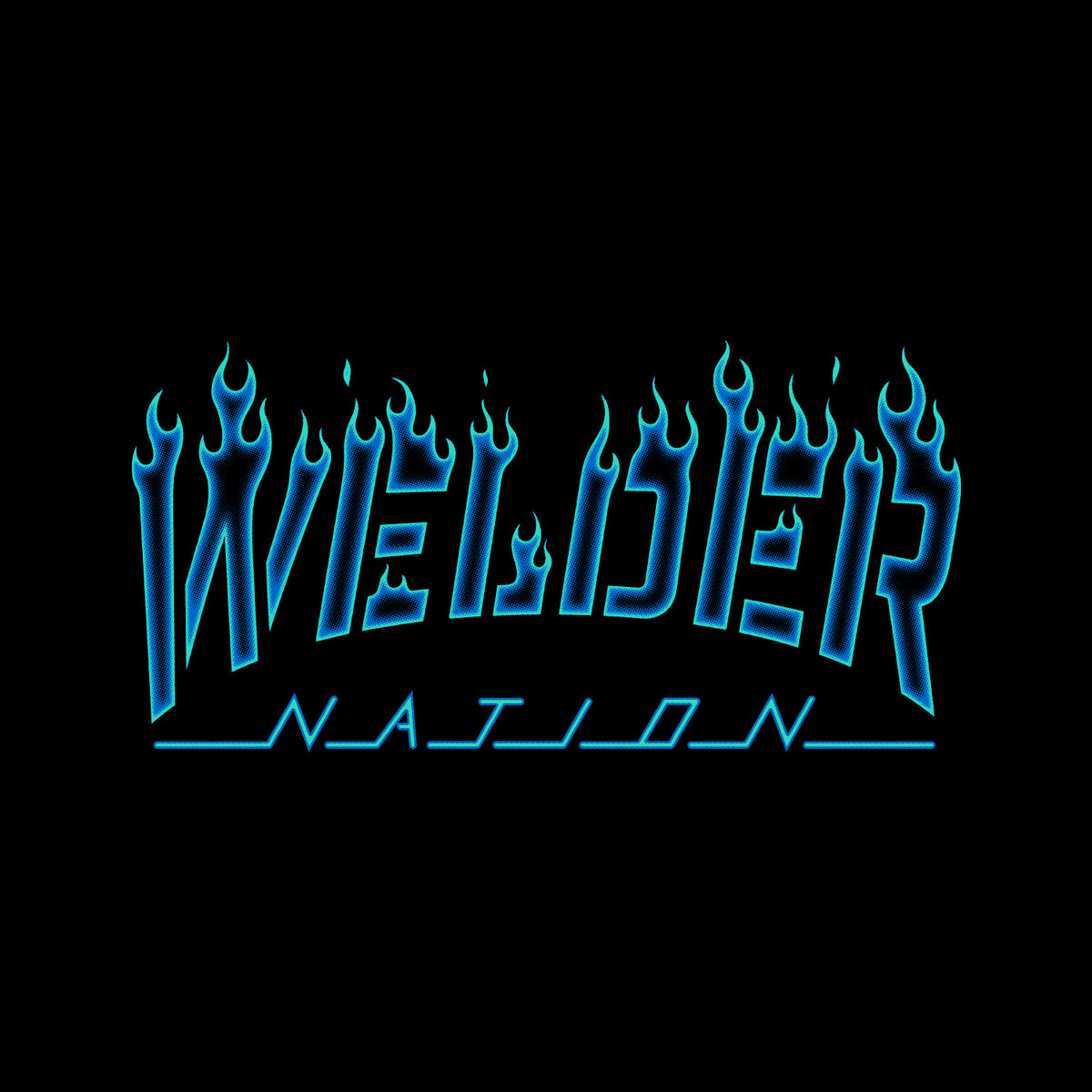 Burner Tee Black Front and Back | Welder Nation