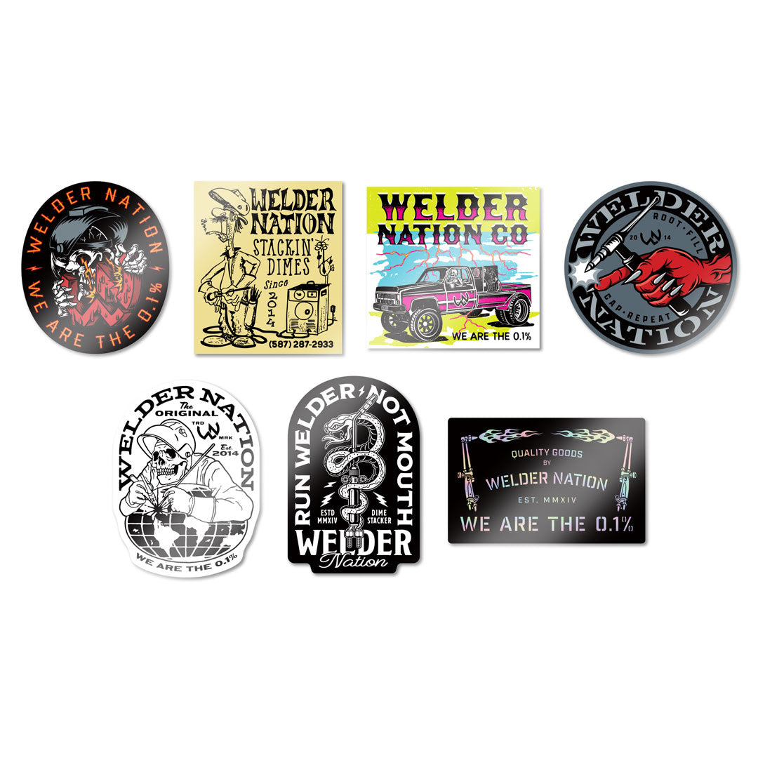 Trade Tools Sticker Pack | Welder Nation