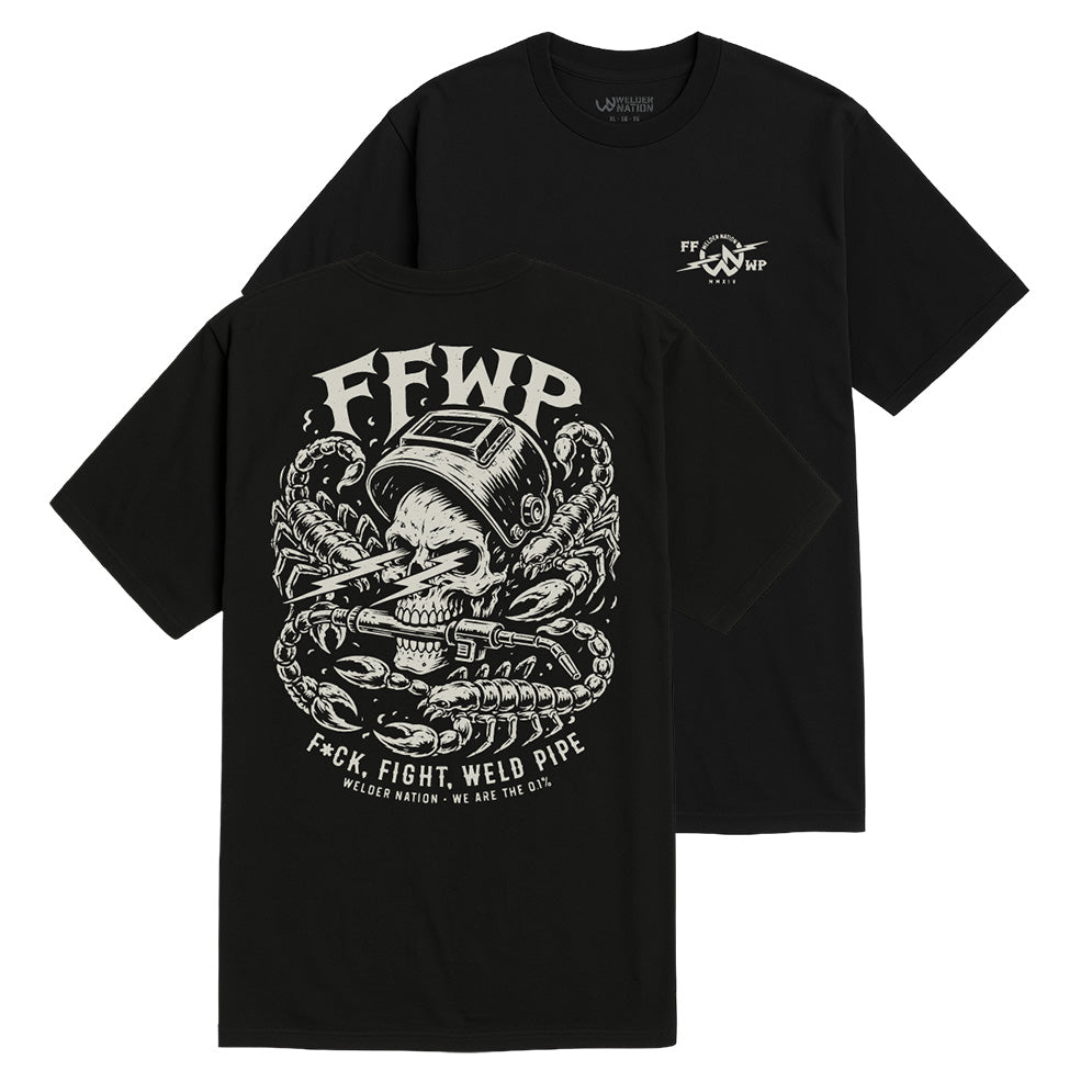 FFWP Stingers Tee in Black - Front and Back | Welder Nation