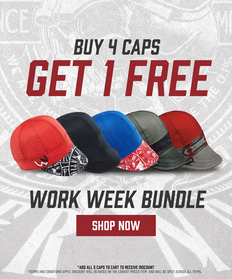 Buy 4 Caps, Get 1 Free Cap - Work Week Bundle | Welder Nation